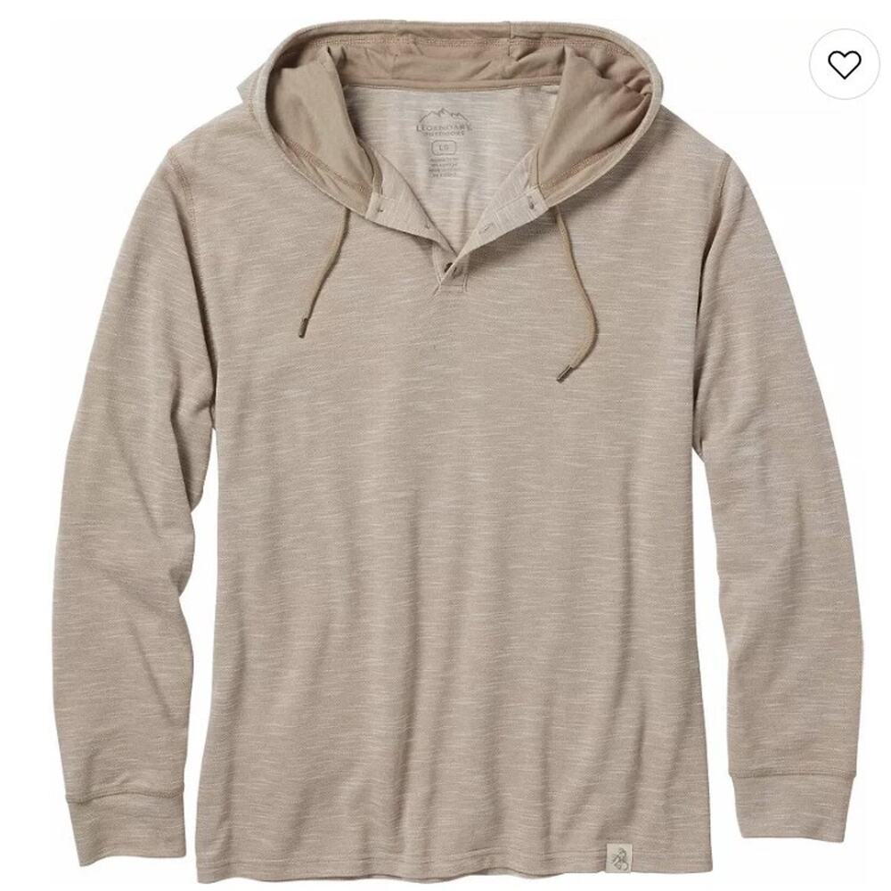 Legendary Whitetails Men's Outdoors Hooded Pullover Performance Henley Men's XXL
